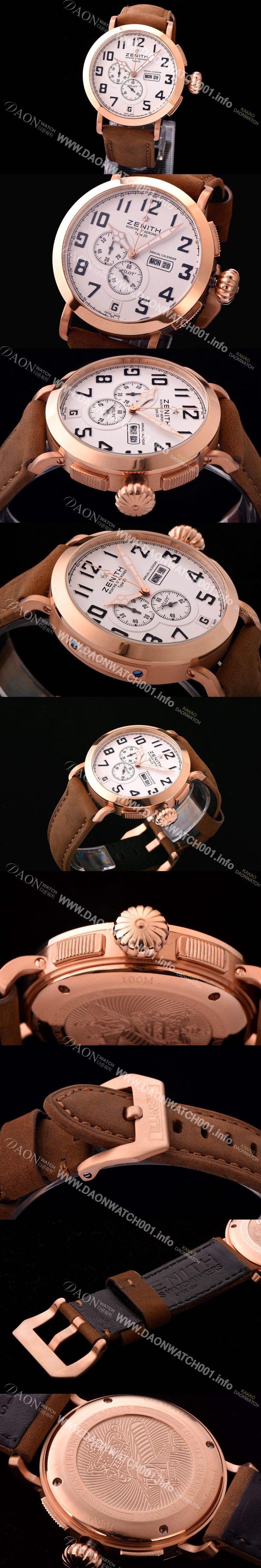 홍콩명품 [제니스] 남성용 파일럿 87.2430.4054/21.C721 화이트 다이얼 오토매틱 무브먼트 ZEN4220