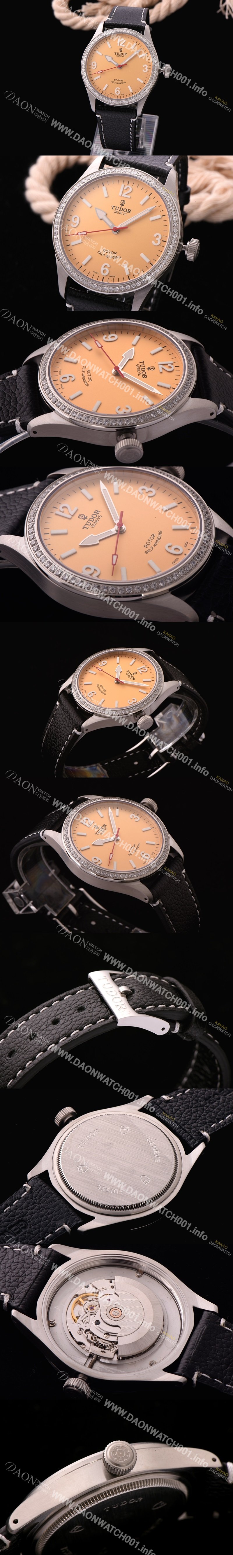 홍콩명품 [튜더] 남성용 헤리티지 옐로 다이얼 오토매틱 무브먼트 TUD4224