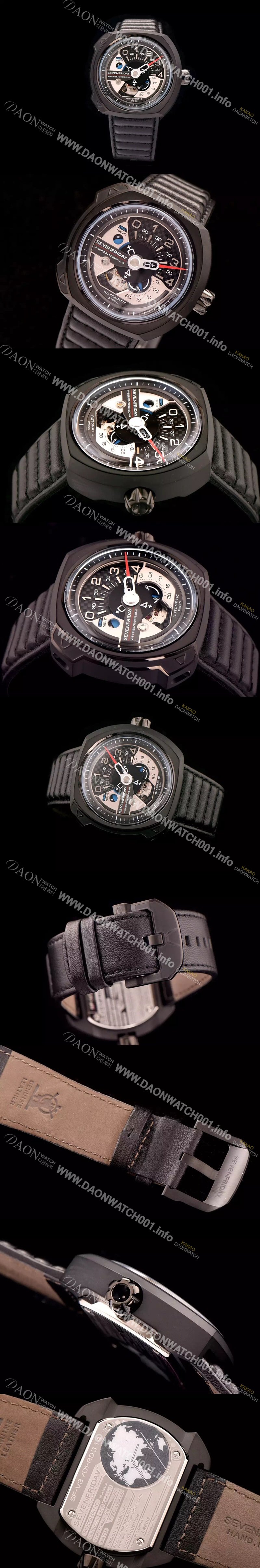 홍콩명품 [세븐프라이데이] 남성용 1:1 베스트 에디션 블랙 다이얼 오토매틱 무브먼트 SEV4200