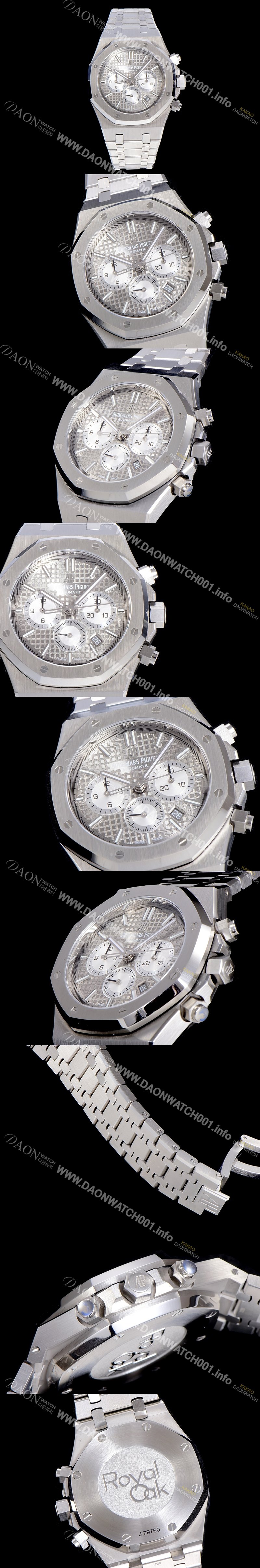 홍콩명품 [오데마피게] 남성용 로얄오크 26331 그레이 와플 다이얼 41mm 신형 ETA 7750B-2 오토매틱 무브먼트 AUD88421