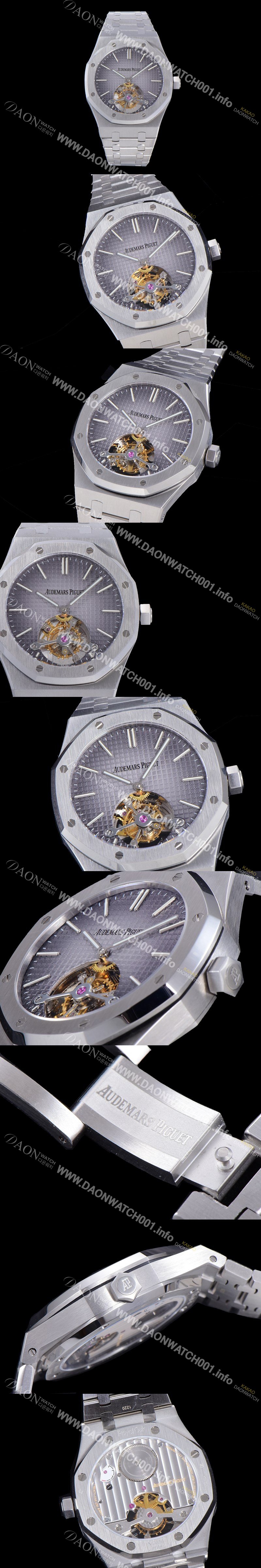 홍콩명품 [오데마피게] 남성용 로얄오크 Calibre 2924 투어빌론/수동기계식 41미리 그레이다이얼 AUD74519