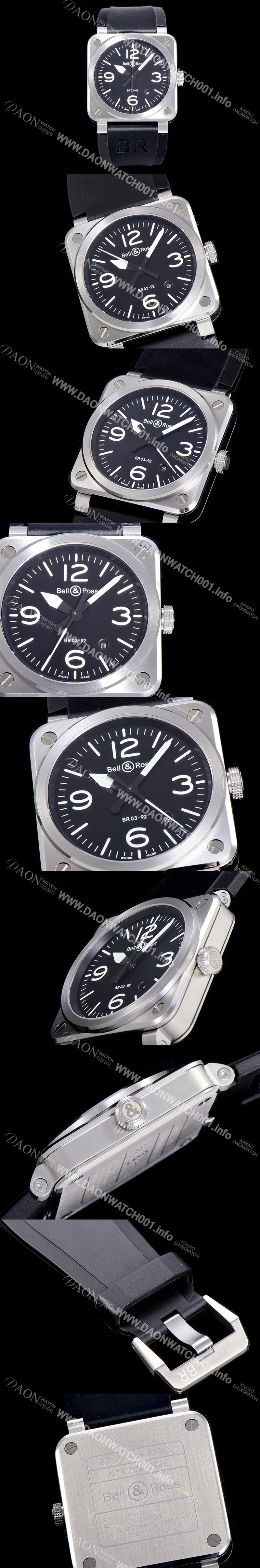 홍콩명품 [벨엔로스]남성용  r03-92 어비에이션 2미리 오토매틱 블랙다이얼 BEL52144