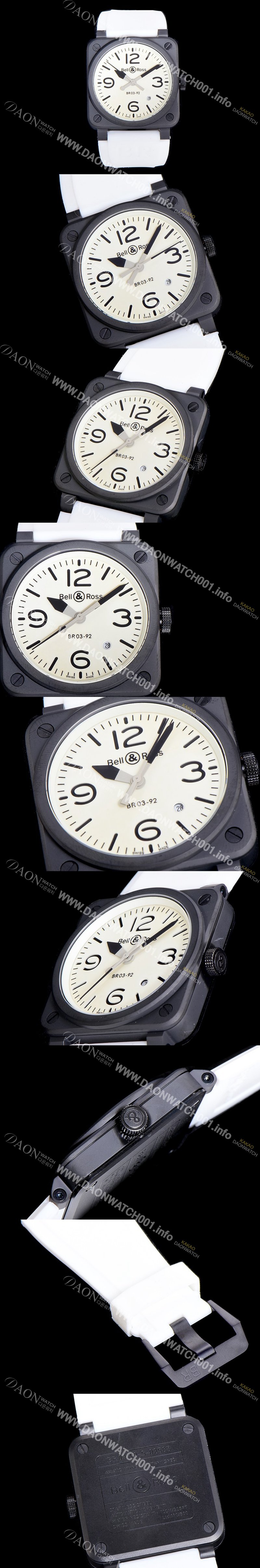 홍콩명품 [벨엔로스]남성용  r03-92 어비에이션 PVD 코팅 42미리 오토매틱 화이트다이얼 BEL94564