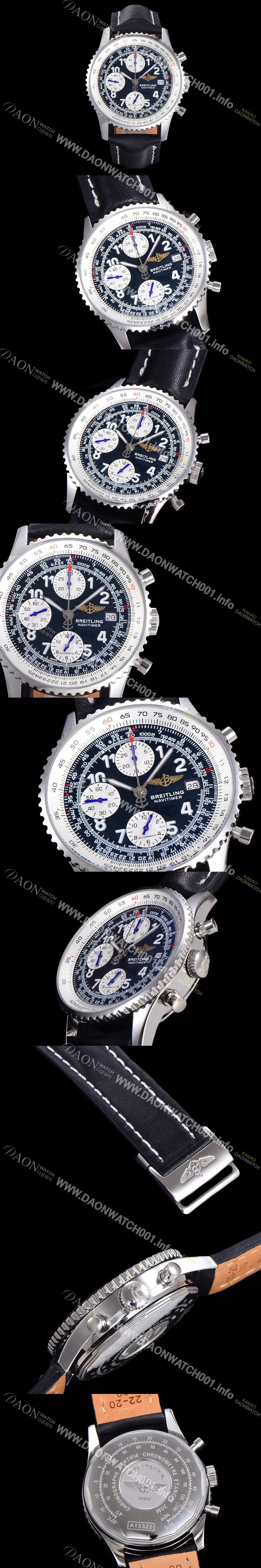 홍콩명품 [브라이틀링] 남성용 네비타이머 1 크로노그래프 오토매틱 A7750타입 41미리 메탈시계 블랙다이얼 BRE75973