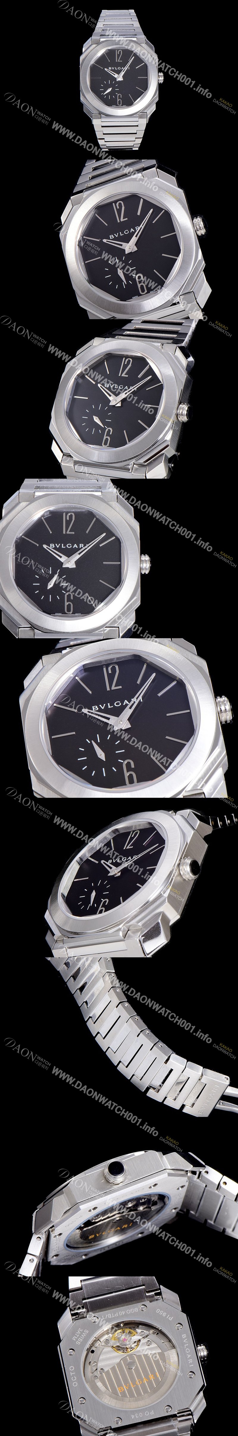 홍콩명품 [불가리]남성용 초특가 한정판 옥토 피니시모 스틸소재 40미리 오토매틱 블랙다이얼 BVL36983