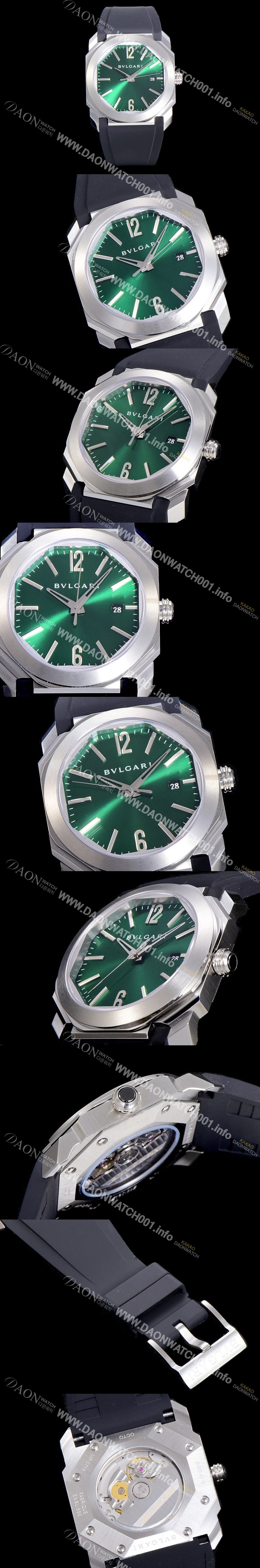 홍콩명품 [불가리]남성용  옥토 41미리 오토매틱 그린다이얼 BVL80716