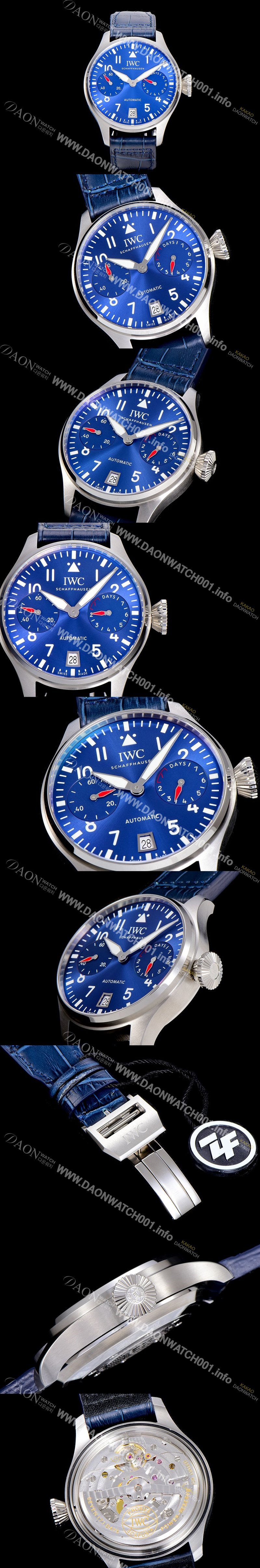 홍콩명품 [아이더블유씨]남성용  빅 파일럿 워치 46미리 IW501008 오토매틱 무브먼트 블루다이얼 IWC48492