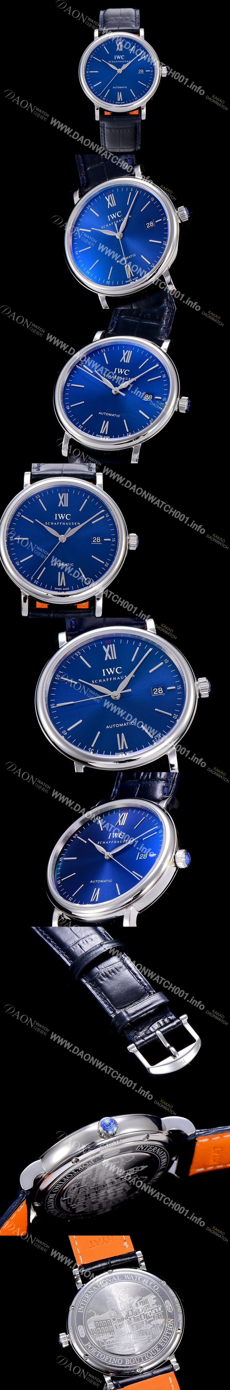 홍콩명품 [아이더블유씨]남성용 포르토피노 IW356512 오토매틱 ETA 2892-2 40mm 블루다이얼 IWC45828