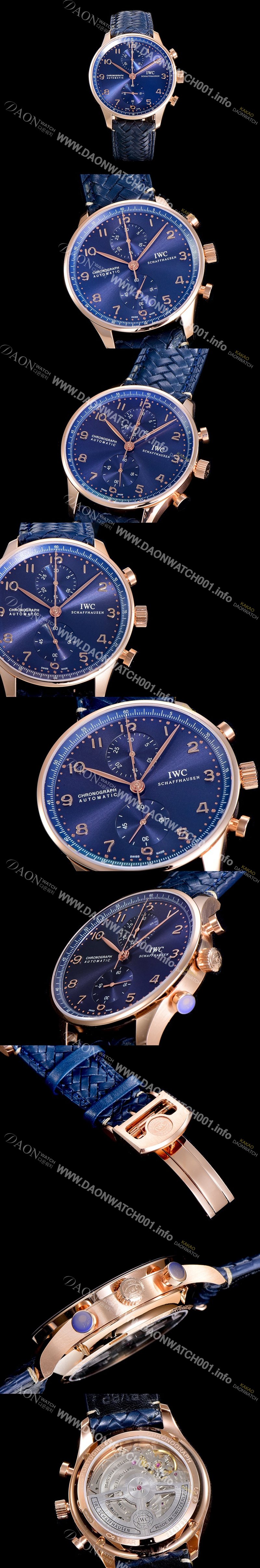 홍콩명품 [아이더블유씨]남성용 포르투기져 IW371614 크로노그래프 부티크 41미리 블루다이얼  IWC64001