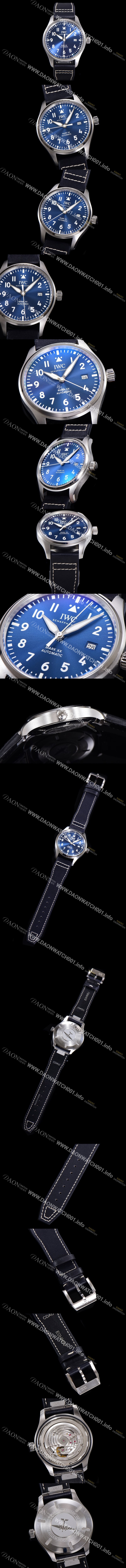 홍콩명품 [아이더블유씨] 남성용시계 1:1수제공정형 마크18 !! 파일럿 IW328203 마크18 오토매틱 32111타입 40mm 가죽줄 블루다이얼 iwc4069
