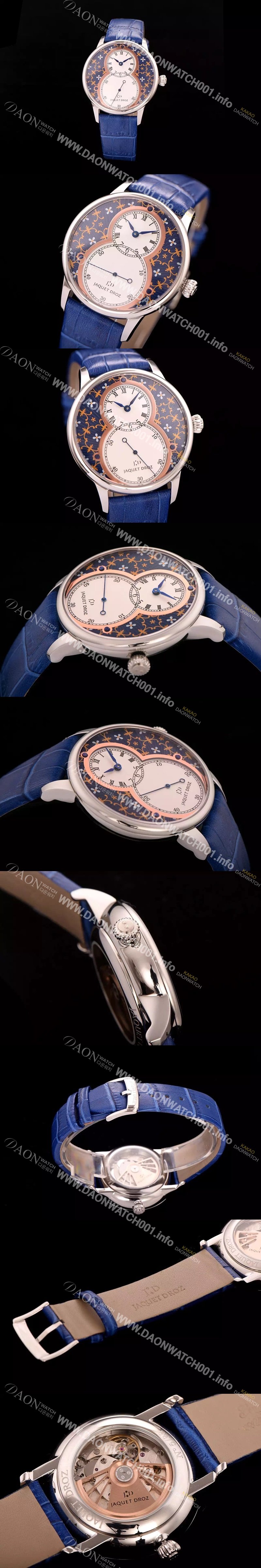 홍콩명품 [자케드로] 남성용 빅세컨즈 43mm 오토메틱 로즈골드 JAD4200