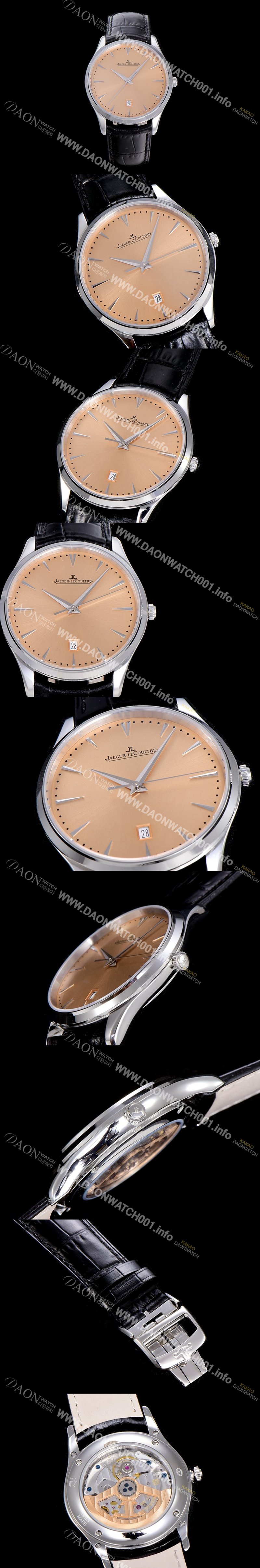 홍콩명품 [예거르꿀뜨르]남성용 마스터 울트라 씬 데이터 40미리 오토매틱 골드다이얼 JAG54392