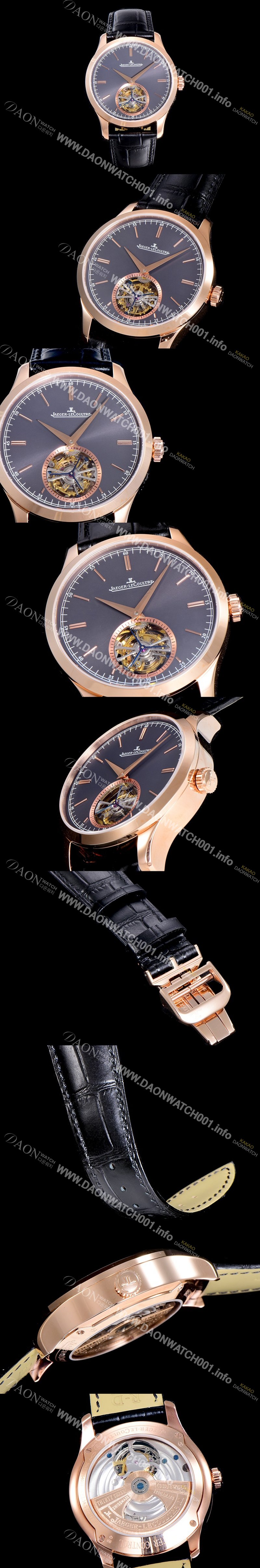 홍콩명품 [예거 르꿀르뜨]남성용 마스터 그랜드 트랜디션 투어빌론 18K로즈골드 수동/기계식 42미리 그레이다이얼 JAG50056