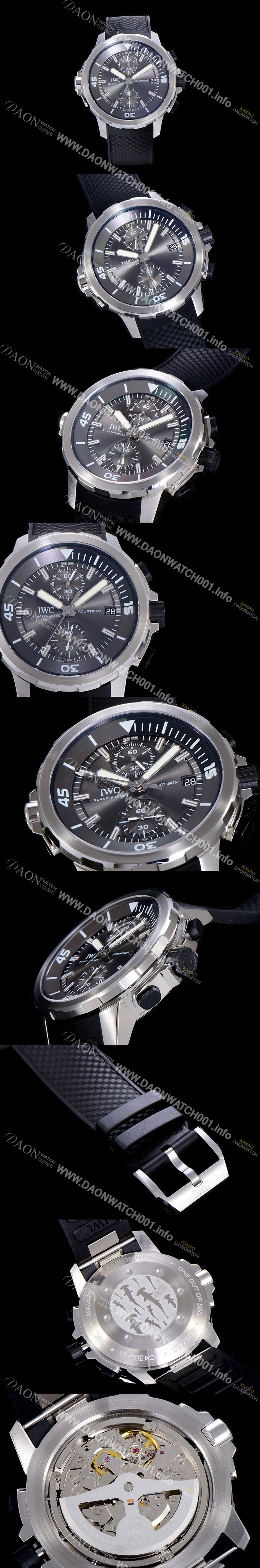 홍콩명품 [아이더블유씨]남성용 아쿠아타이머 IW379506 크로노그래프 44mm 블랙 다이얼 IWC51459