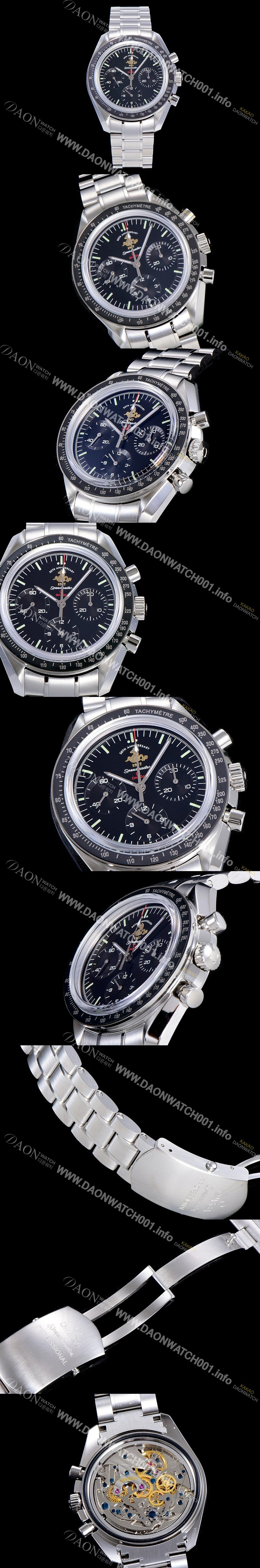 홍콩명품 [오메가] 남성용 스피드마스터 크로노그래프 아폴로 15 40주년기념 수동형 42미리 메탈줄 블랙다이얼 OMG79532