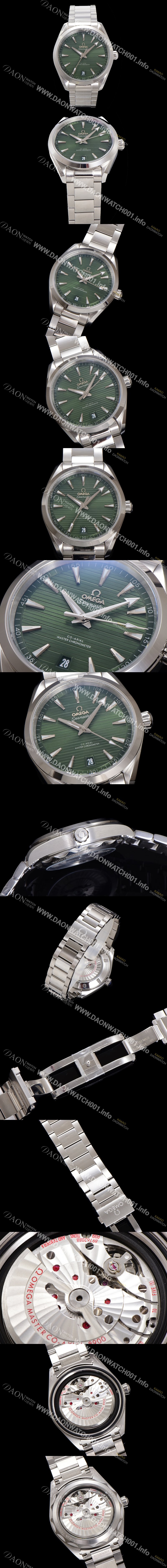 홍콩명품 [오메가] 남성용 씨마스터 220.10.41.21.10.001 아쿠아테라 코-액시얼 41mm 오토매틱 Cal.8900 타입 그린 다이얼 omg20234