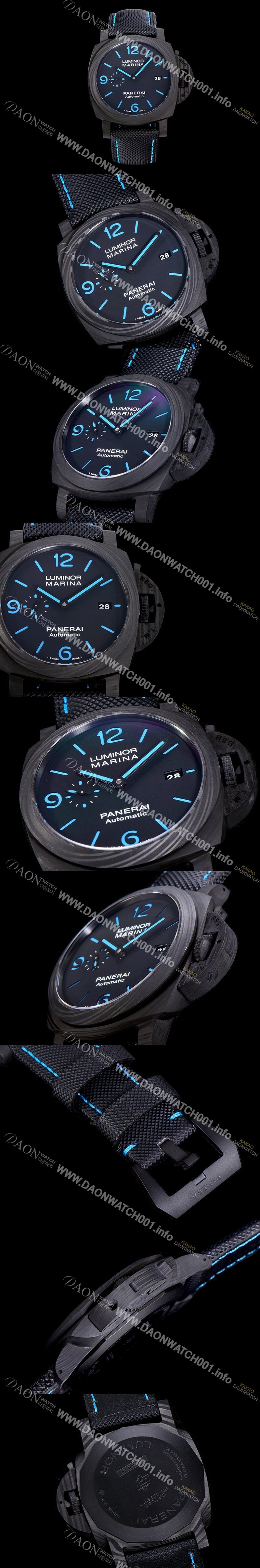 홍콩명품 [파네라이]남성용 루미노르 PAM01661 마리나 카본 44미리 블랙다이얼 오토매틱 PAN97506
