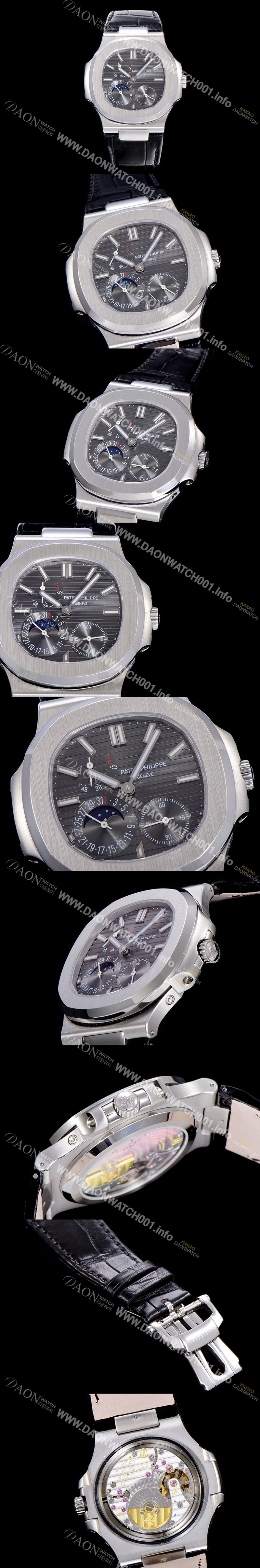 홍콩명품 [파텍필립]남성용 노틸러스 오토매틱 스틸 40미리 그레이다이얼 PAT86489