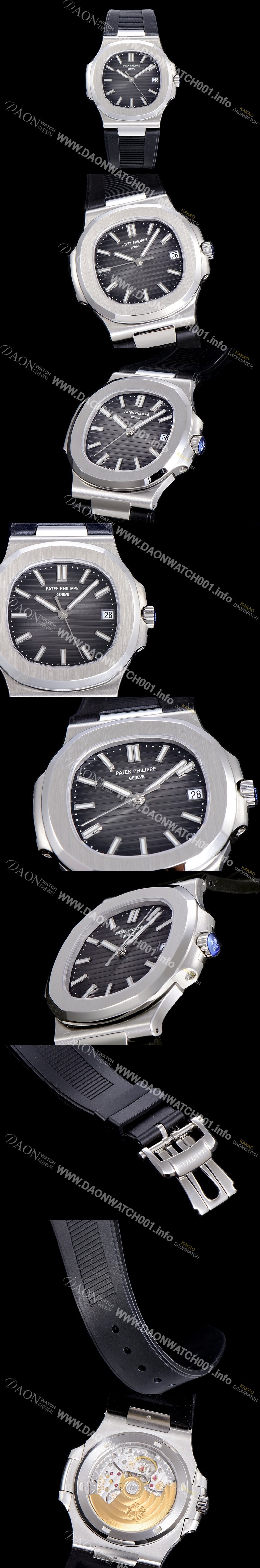 홍콩명품 [파텍필립]남성용 노틸러스 5711G Cal.324 S C타입무브 오토매틱 40미리 러버밴드 블랙다이얼 PAT97964