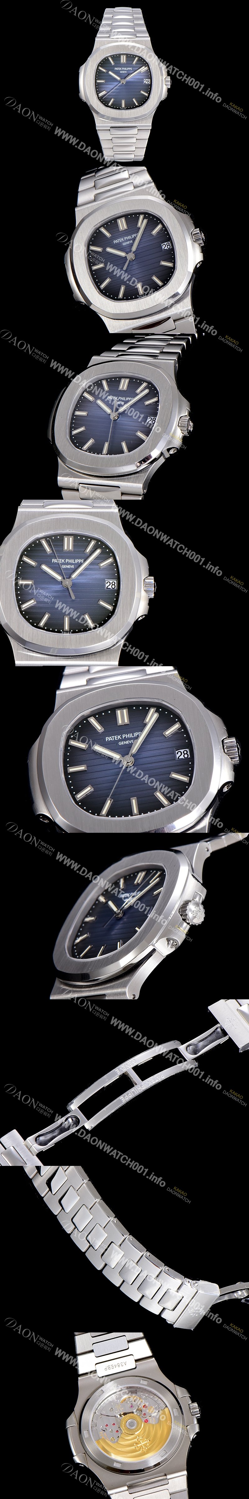 홍콩명품 [파텍필립] 남성용 5711/1A 010 노틸러스 Cal.324 S C타입무브 오토매틱 40미리 메탈줄 블루다이얼 PAT75339