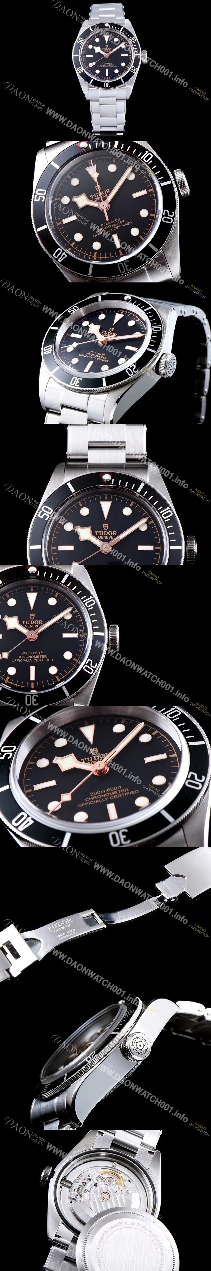 홍콩명품 [튜더] 남성용 헤리티지 블랙 베이 m79230n-0002 인기라인 블랙 다이얼 브레이슬릿 ETA 2824-A2오토매틱 무브먼트 ROL0300