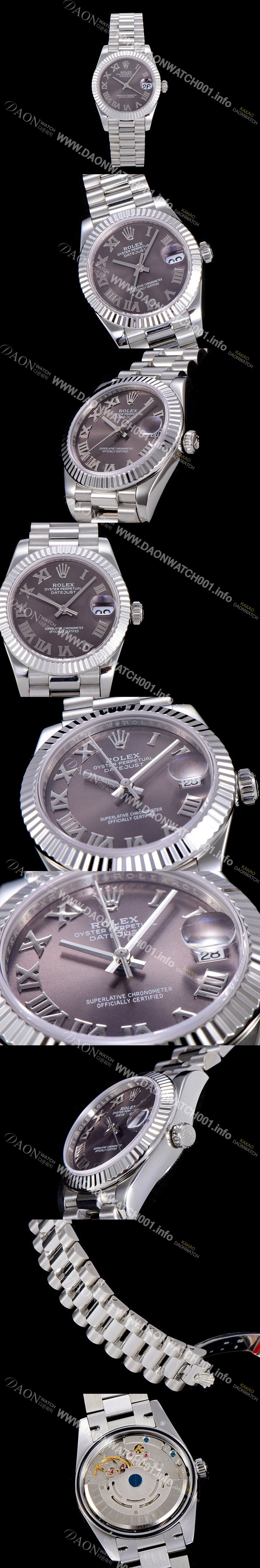 홍콩명품 [로렉스]여성용 레이디 데이져스트 31mm 오토매틱 그레이다이얼 ROL92375