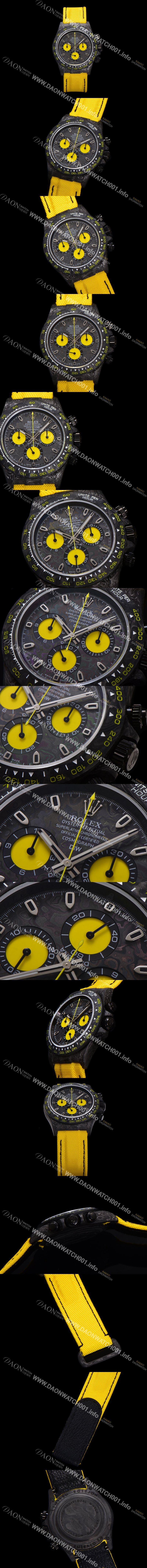 홍콩명품 [로렉스]남성용 데이토나 DIW 포지드카본 커스텀 40미리 크로노그래프 오토매틱 Cal.4130 무브먼트 블랙다이얼 ROL67082