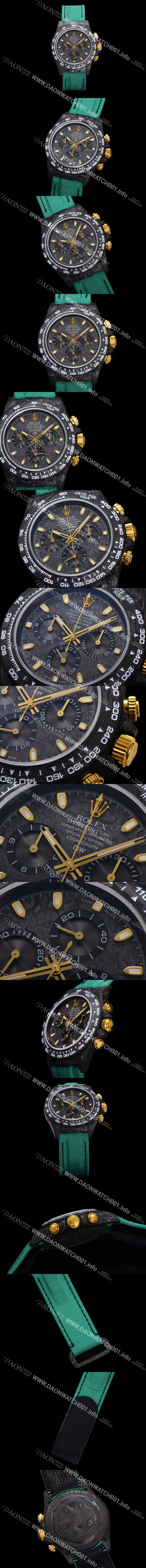 홍콩명품 [로렉스]남성용 데이토나 DIW 포지드카본 커스텀 40미리 크로노그래프 오토매틱 Cal.4130 무브먼트 블랙다이얼 ROL20914