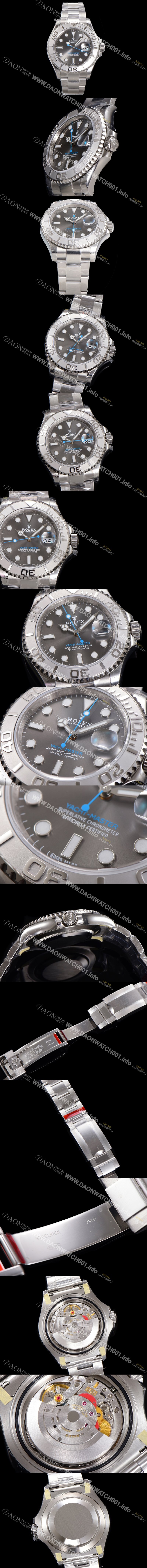 홍콩명품 [로렉스]남성용 요트마스터 m116622 40미리 Cal.3135 오토매틱 무브먼트 그레이 다이얼 ROL43930