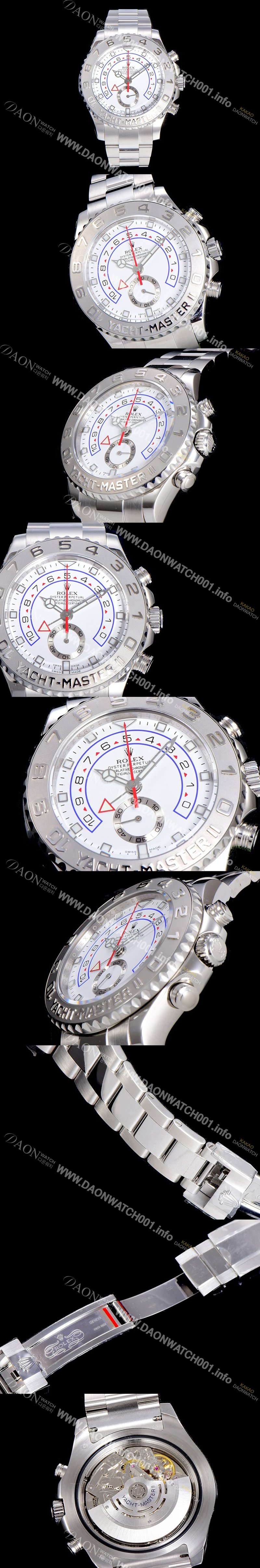 홍콩명품 [로렉스]남성용 요트마스터 II 40미리 오토매틱 화이트다이얼 ROL19853