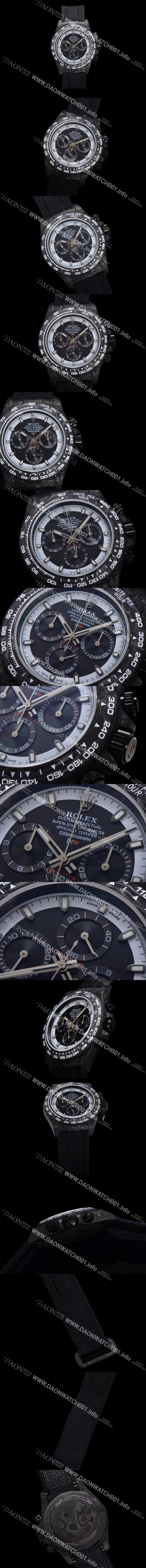 홍콩명품 [로렉스] 남성용 데이토나 DIW 포지드카본 커스텀 40미리 크로노그래프 오토매틱 Cal.4130 무브먼트 블랙 다이얼 ROL79652