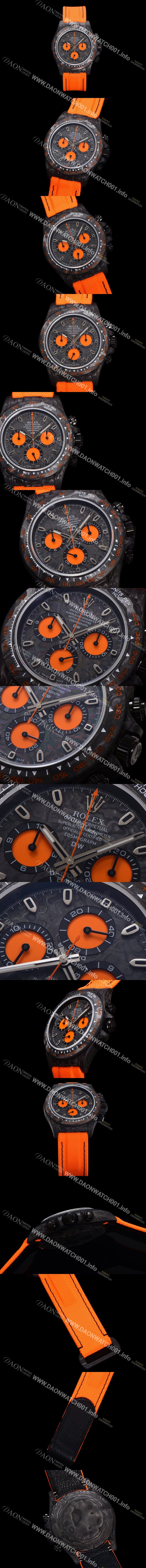 홍콩명품 [로렉스] 남성용 데이토나 DIW 포지드카본 커스텀 40미리 크로노그래프 오토매틱 Cal.4130 무브먼트 블랙 다이얼 ROL79679