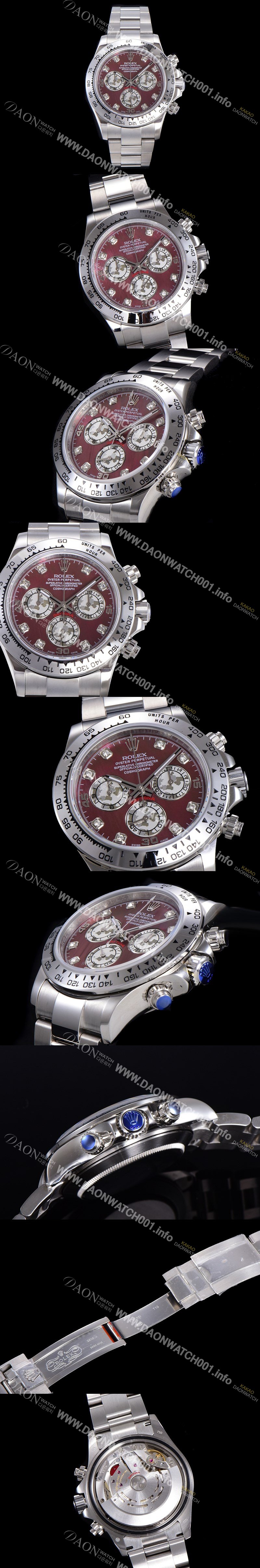 홍콩명품 [로렉스] 남성용 데이토나 코스모그래프 오토매틱 40미리 칼리버 4130 타입 메탈시계 래드다이얼 ROL79798