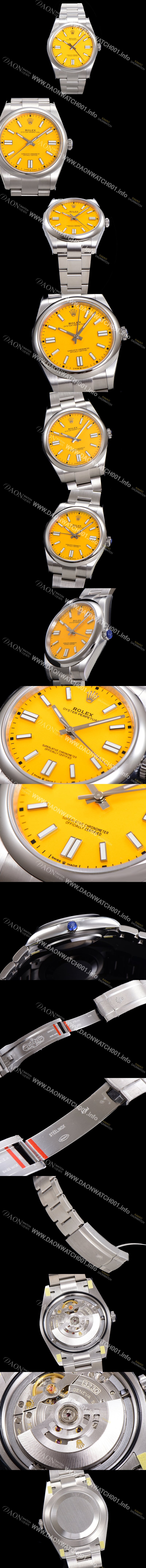 홍콩명품 [로렉스] 남성용 904스틸 오이스터 퍼페추얼 m126000 오토매틱 칼리버 3230타입 36미리 메탈시계 그린다이얼 ROL79879