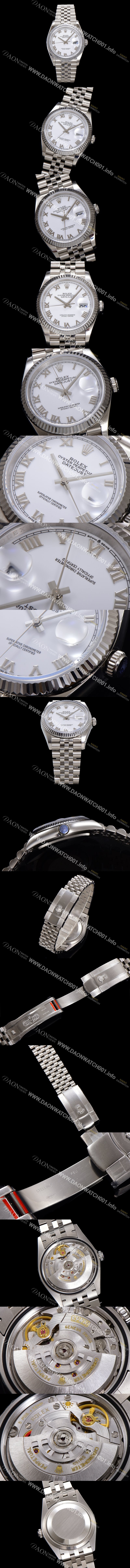 홍콩명품 [로렉스] 남성용 데이저스트 m126234 로마인덱스 36mm 오토매틱 Cal.3235 무브먼트 화이트 다이얼 rol5357