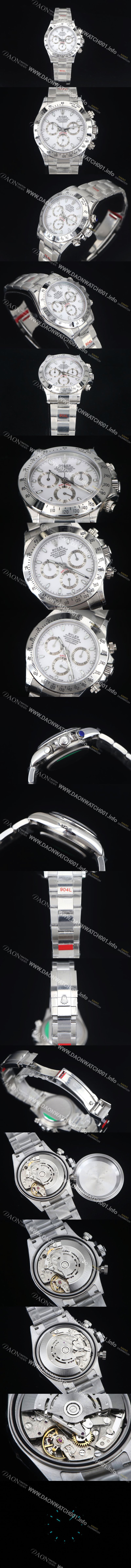 홍콩명품 [로렉스] 남성용 904L스틸!! 데이토나 116520 오이스터 40미리 오토매틱 7750 타입 화이트다이얼 ROL72580