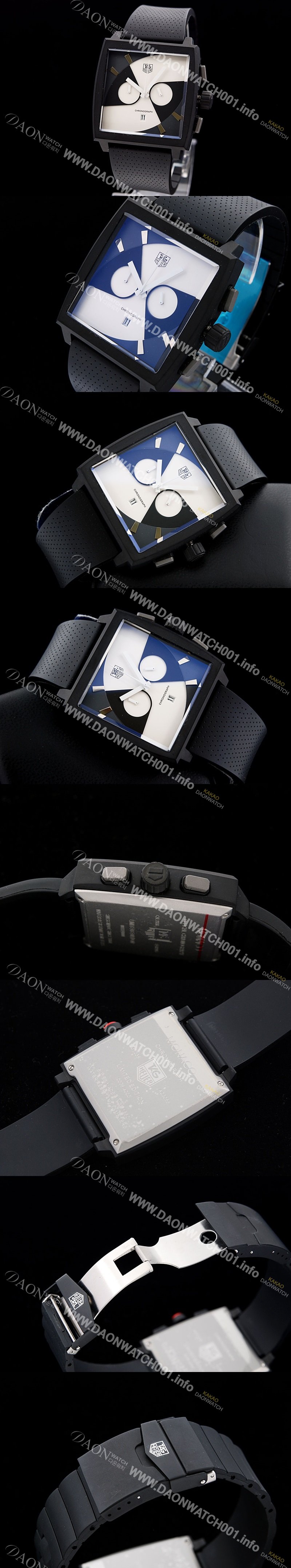 홍콩명품 [태그호이어] 남성용 모나코 스위스 쿼츠 화이트 다이얼 44mm TAG4221