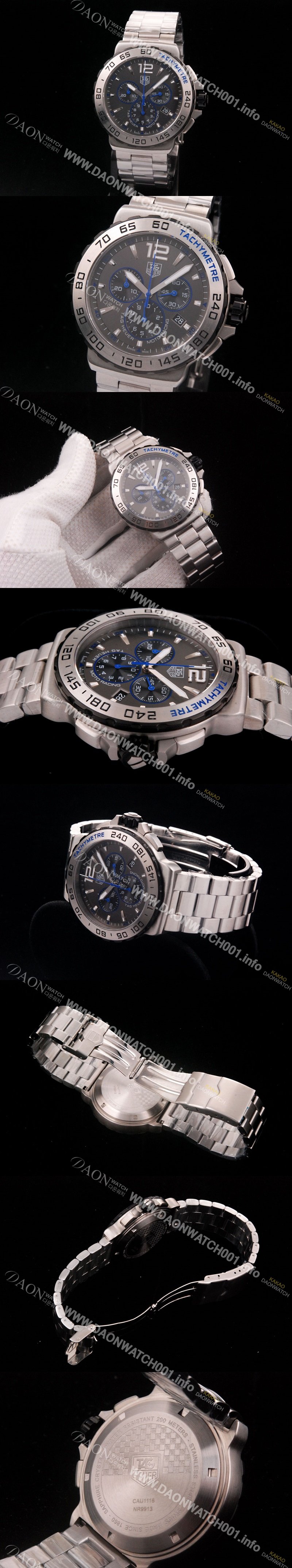 홍콩명품 [태그호이어] 남성용 포뮬러 모토레이싱 크로노 그레이 다이얼 F1 TAG4214