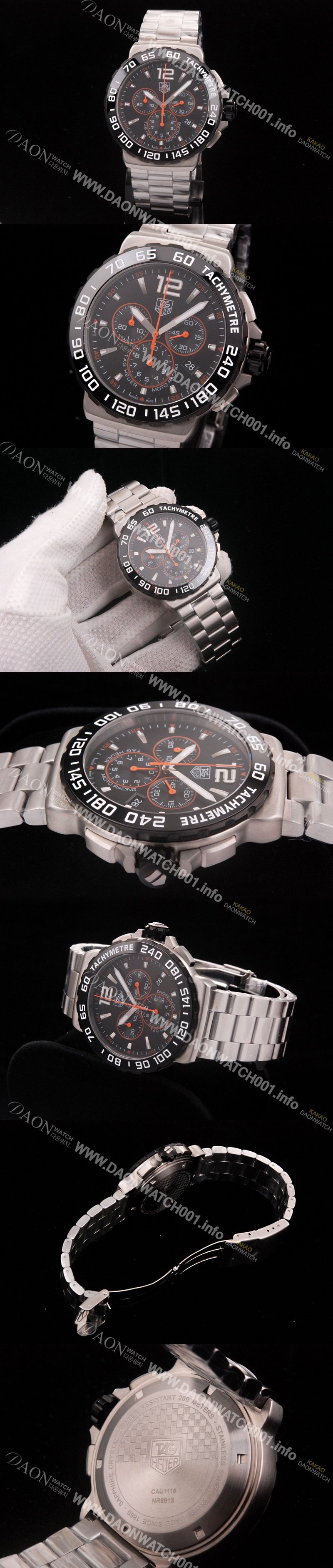 홍콩명품 [태그호이어] 남성용 포뮬러 모토레이싱 크로노 블랙 다이얼 F1 TAG4212