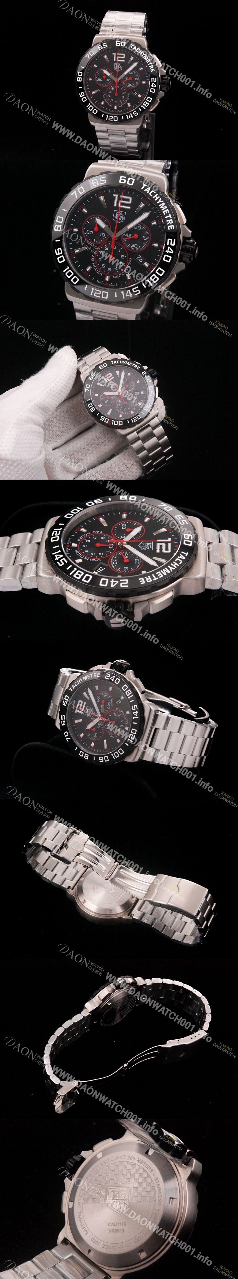 홍콩명품 [태그호이어] 남성용 포뮬러 모토레이싱 크로노 블랙 다이얼 F1 TAG4211