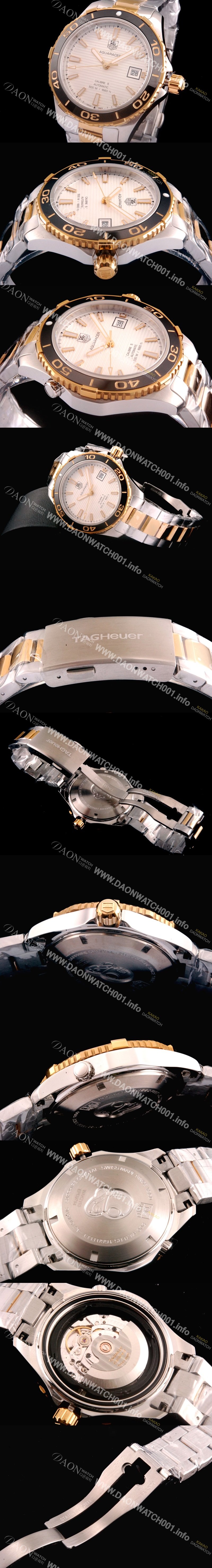 홍콩명품 [태그호이어] 남성용 아쿠아레이서 화이트 다이얼 41mm TAG0401