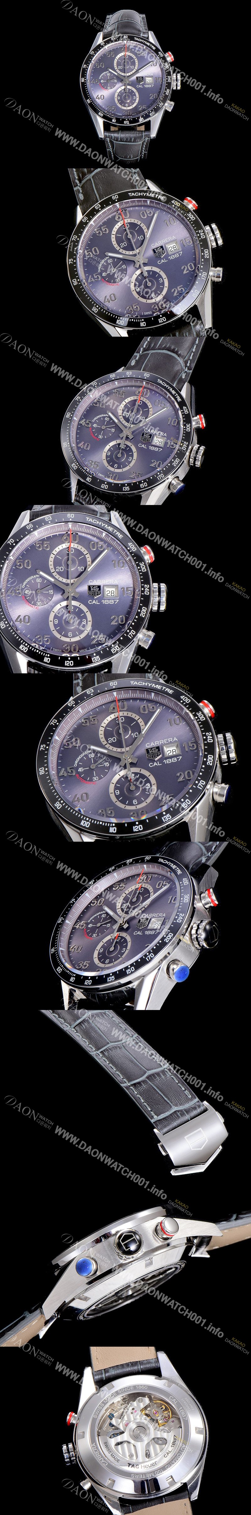 홍콩명품 [태그호이어] 남성용 까레라 크로노그래프 그레이 다이얼 TAG0443