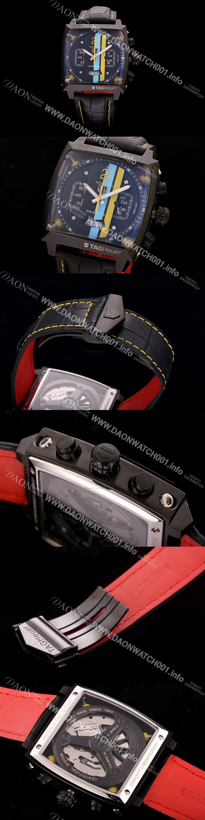 홍콩명품 [태그호이어] 남성용 뉴 모나코 컨셉트 24 크로노그래프 블랙다이얼 TAG0420