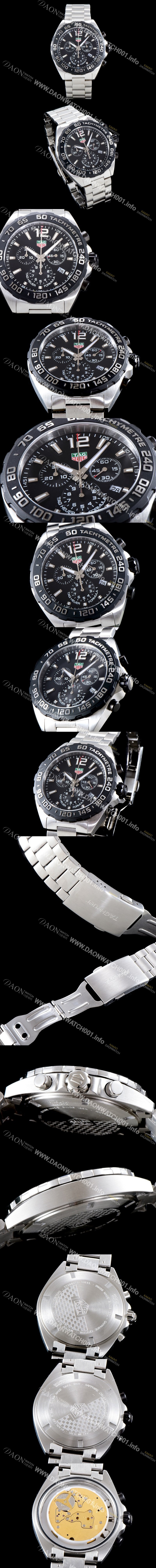 홍콩명품 [태그호이어] 남성용 칼리버 포뮬러 크로노 그래프 스위스 쿼츠 블랙다이얼 TAG0402