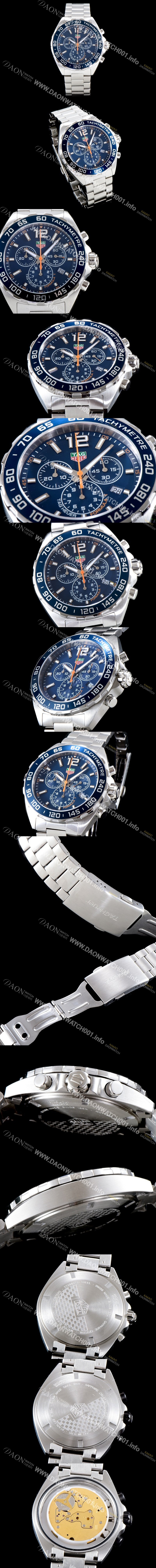 홍콩명품 [태그호이어] 남성용 칼리버 포뮬러 크로노 그래프 스위스 쿼츠 블루다이얼 TAG0401