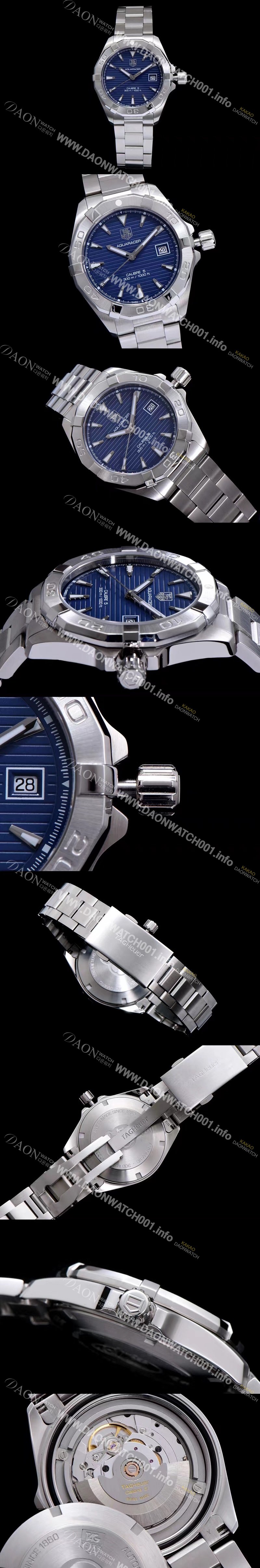 홍콩명품 [태그호이어] 남성용 아쿠아레이서 WAY2111.BA0928 워치 블루 다이얼 오토매틱 무브먼트 TAG0140