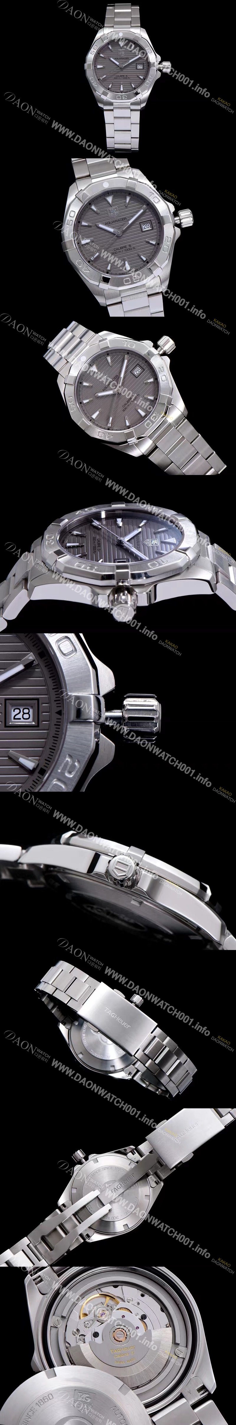 홍콩명품 [태그호이어] 남성용 아쿠아레이서 WAY2111.BA0928 워치 그레이 다이얼 오 TAG0143