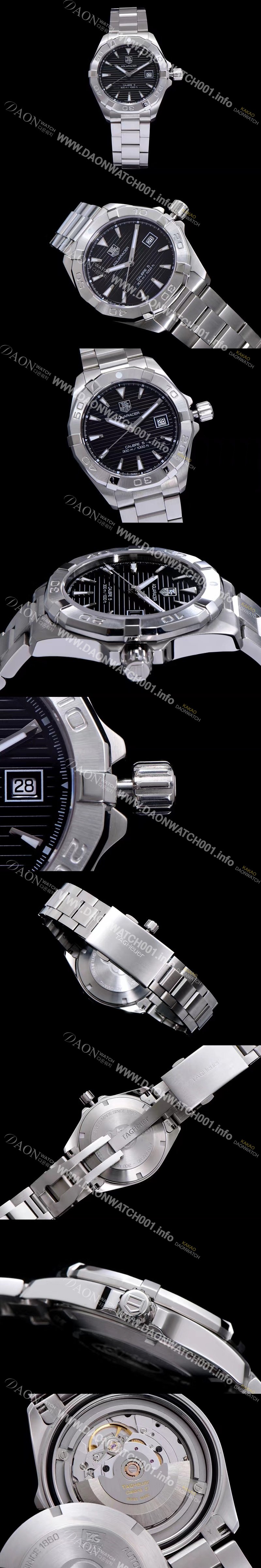 홍콩명품 [태그호이어] 남성용 아쿠아레이서 WAY2111.BA0928 워치 블랙 다이얼 오토매틱 무브먼트 TAG0140