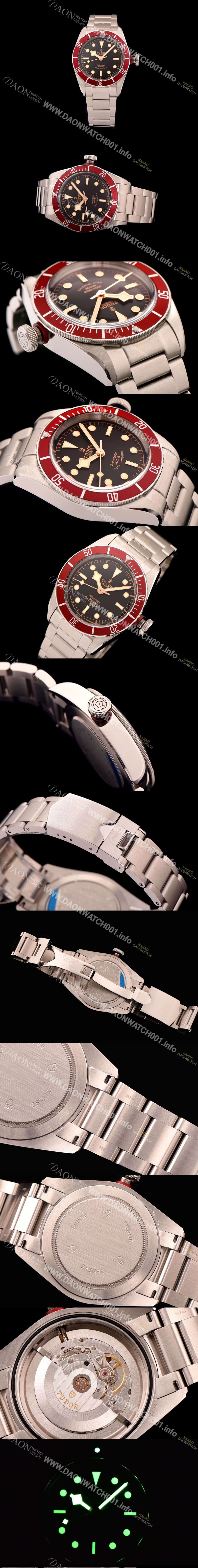 홍콩명품 [튜더] 남성용 헤리티지 블랙베이 브레이슬릿 블랙다이얼 TUD4202