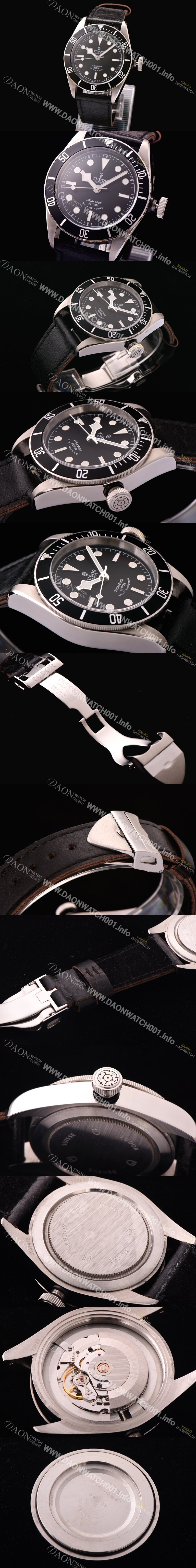 홍콩명품 [튜더] 남성용 헤리티지 블랙베이 브레이슬릿 블랙다이얼 TUD4200